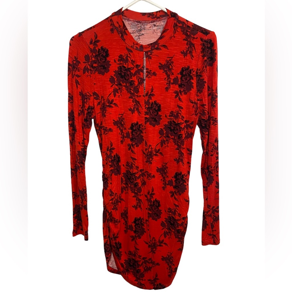 Lane Bryant Red Black Tunic Blouse Shirt Size 10 / 12